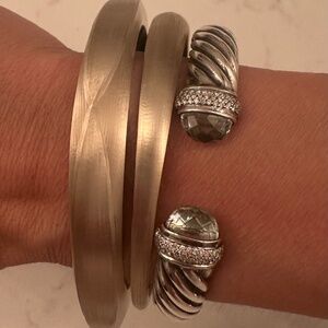 Alexis Bittar Gold and Silver Bracelet Duo